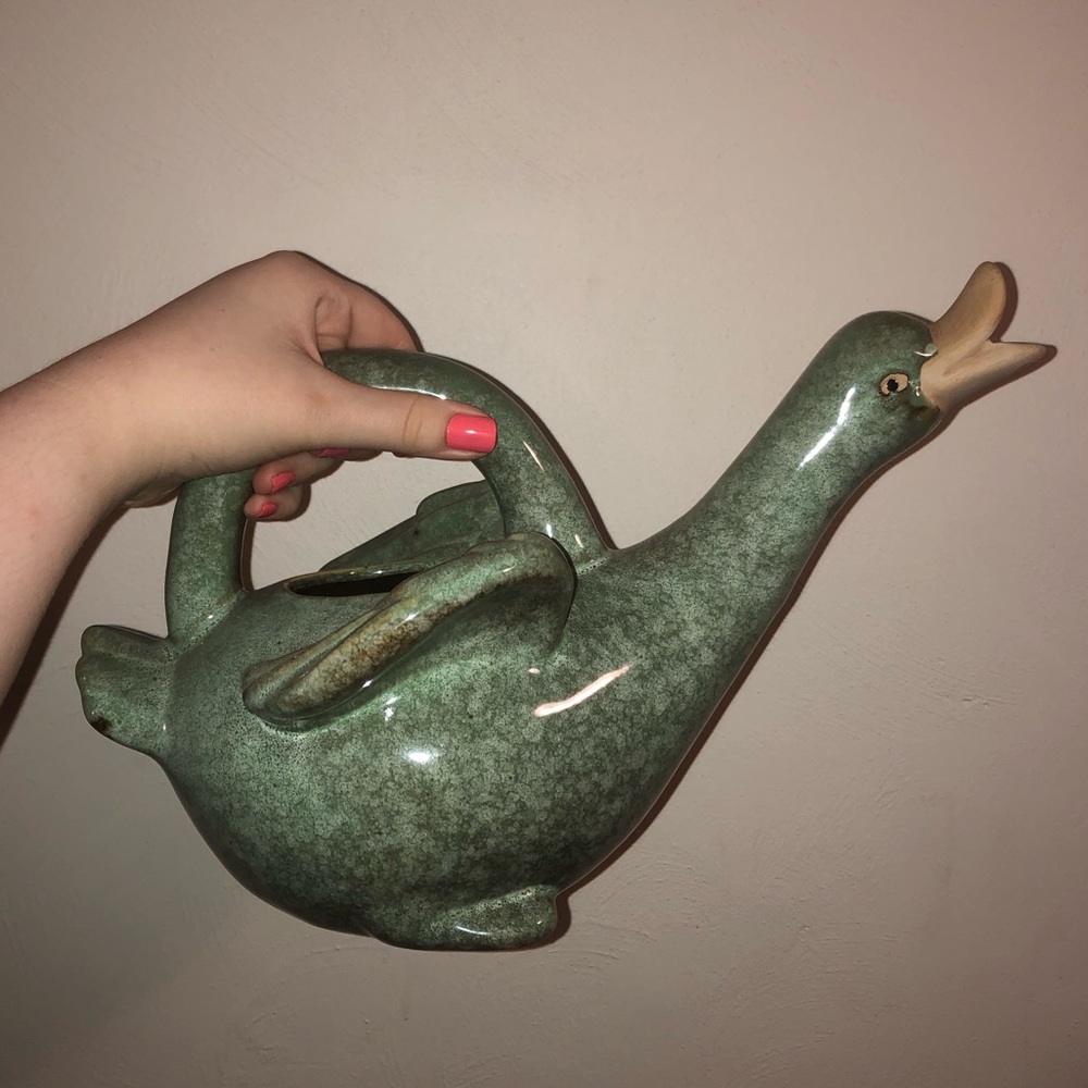 Vintage Ceramic Duck/Goose Watering Can